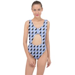 Yin Yang Pattern Center Cut Out Swimsuit by Valentinaart