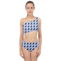 Yin Yang Pattern Spliced Up Two Piece Swimsuit View1