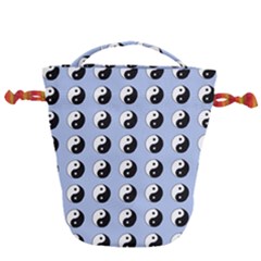 Yin Yang Pattern Drawstring Bucket Bag by Valentinaart