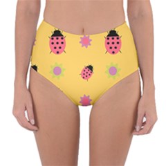 Ledy Bird Reversible High-waist Bikini Bottoms