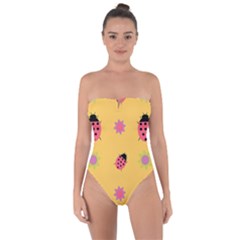 Ledy Bird Tie Back One Piece Swimsuit