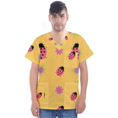 Ledy Bird Men s V-neck Scrub Top