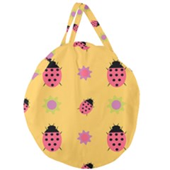 Ledy Bird Giant Round Zipper Tote by HermanTelo