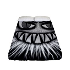 Monster Black White Eyes Fitted Sheet (full/ Double Size) by HermanTelo