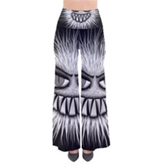 Monster Black White Eyes So Vintage Palazzo Pants