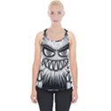 Monster Black White Eyes Piece Up Tank Top View1