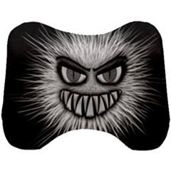 Monster Black White Eyes Head Support Cushion by HermanTelo