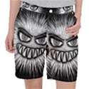 Monster Black White Eyes Pocket Shorts View1