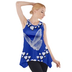 Heart Love Butterfly Mother S Day Side Drop Tank Tunic