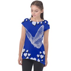 Heart Love Butterfly Mother S Day Cap Sleeve High Low Top