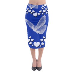 Heart Love Butterfly Mother S Day Midi Pencil Skirt by HermanTelo