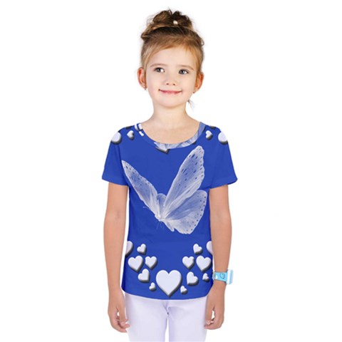 Heart Love Butterfly Mother S Day Kids  One Piece Tee by HermanTelo