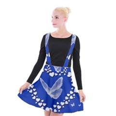 Heart Love Butterfly Mother S Day Suspender Skater Skirt