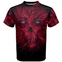 Monster Red Eyes Aggressive Fangs Ghost Men s Cotton Tee