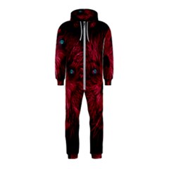 Monster Red Eyes Aggressive Fangs Ghost Hooded Jumpsuit (kids) by HermanTelo