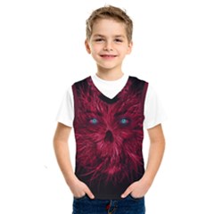 Monster Red Eyes Aggressive Fangs Ghost Kids  Sportswear by HermanTelo