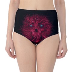 Monster Red Eyes Aggressive Fangs Ghost Classic High-waist Bikini Bottoms