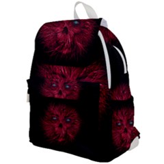 Monster Red Eyes Aggressive Fangs Ghost Top Flap Backpack by HermanTelo