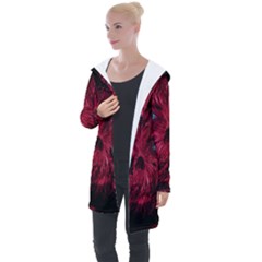 Monster Red Eyes Aggressive Fangs Ghost Longline Hooded Cardigan