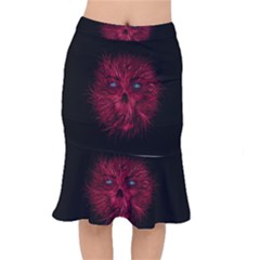 Monster Red Eyes Aggressive Fangs Ghost Mermaid Skirt by HermanTelo