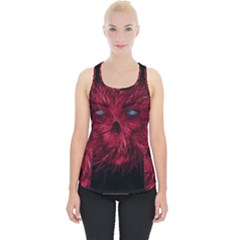 Monster Red Eyes Aggressive Fangs Ghost Piece Up Tank Top by HermanTelo