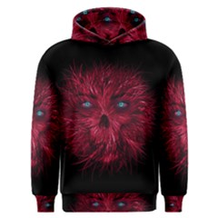 Monster Red Eyes Aggressive Fangs Ghost Men s Overhead Hoodie by HermanTelo