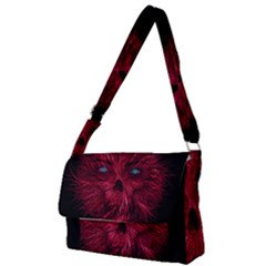 Monster Red Eyes Aggressive Fangs Ghost Full Print Messenger Bag