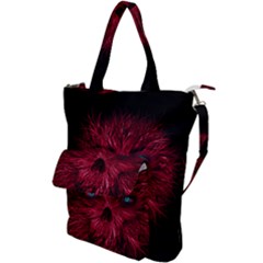 Monster Red Eyes Aggressive Fangs Ghost Shoulder Tote Bag by HermanTelo