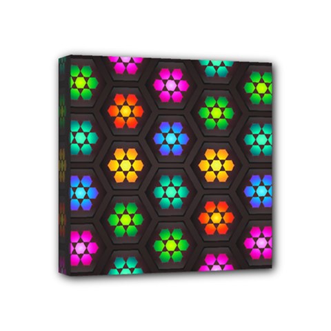 Pattern Background Colorful Design Mini Canvas 4  X 4  (stretched)