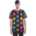 Pattern Background Colorful Design Men s Sports Mesh Tee View1