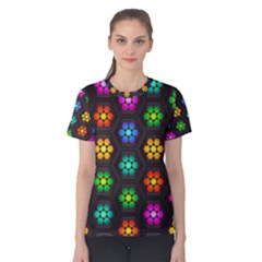 Pattern Background Colorful Design Women s Cotton Tee