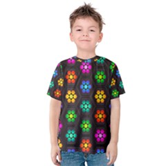 Pattern Background Colorful Design Kids  Cotton Tee