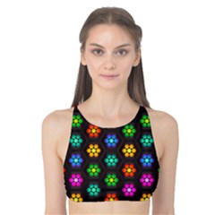 Pattern Background Colorful Design Tank Bikini Top by HermanTelo