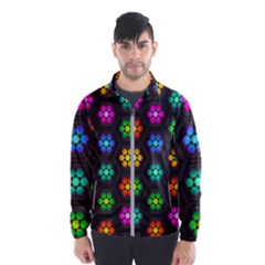 Pattern Background Colorful Design Men s Windbreaker