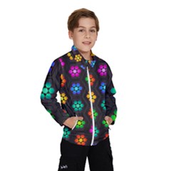 Pattern Background Colorful Design Kids  Windbreaker