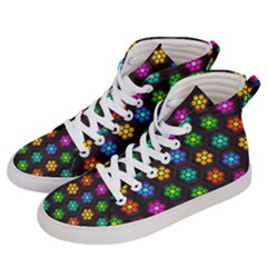 Pattern Background Colorful Design Women s Hi-top Skate Sneakers