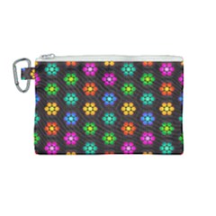 Pattern Background Colorful Design Canvas Cosmetic Bag (medium) by HermanTelo