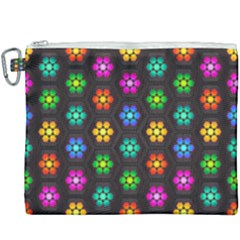 Pattern Background Colorful Design Canvas Cosmetic Bag (xxxl)