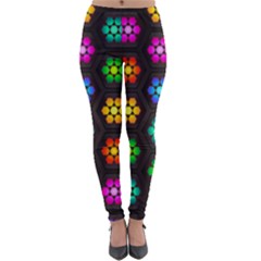 Pattern Background Colorful Design Lightweight Velour Leggings