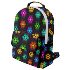 Pattern Background Colorful Design Flap Pocket Backpack (small)