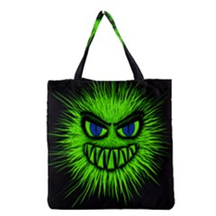 Monster Green Evil Common Grocery Tote Bag