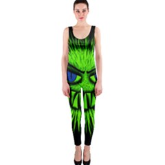 Monster Green Evil Common One Piece Catsuit by HermanTelo