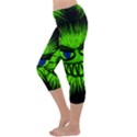 Monster Green Evil Common Capri Yoga Leggings View2