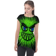 Monster Green Evil Common Cap Sleeve High Low Top by HermanTelo