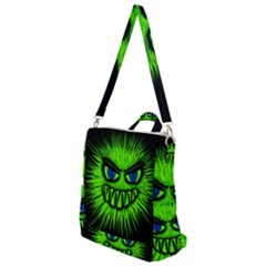 Monster Green Evil Common Crossbody Backpack