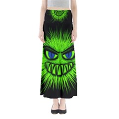 Monster Green Evil Common Full Length Maxi Skirt by HermanTelo