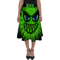 Monster Green Evil Common Perfect Length Midi Skirt