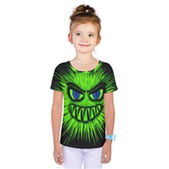 Monster Green Evil Common Kids  One Piece Tee