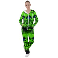 Monster Green Evil Common Women s Tracksuit