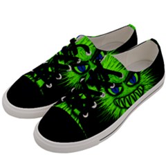 Monster Green Evil Common Men s Low Top Canvas Sneakers by HermanTelo